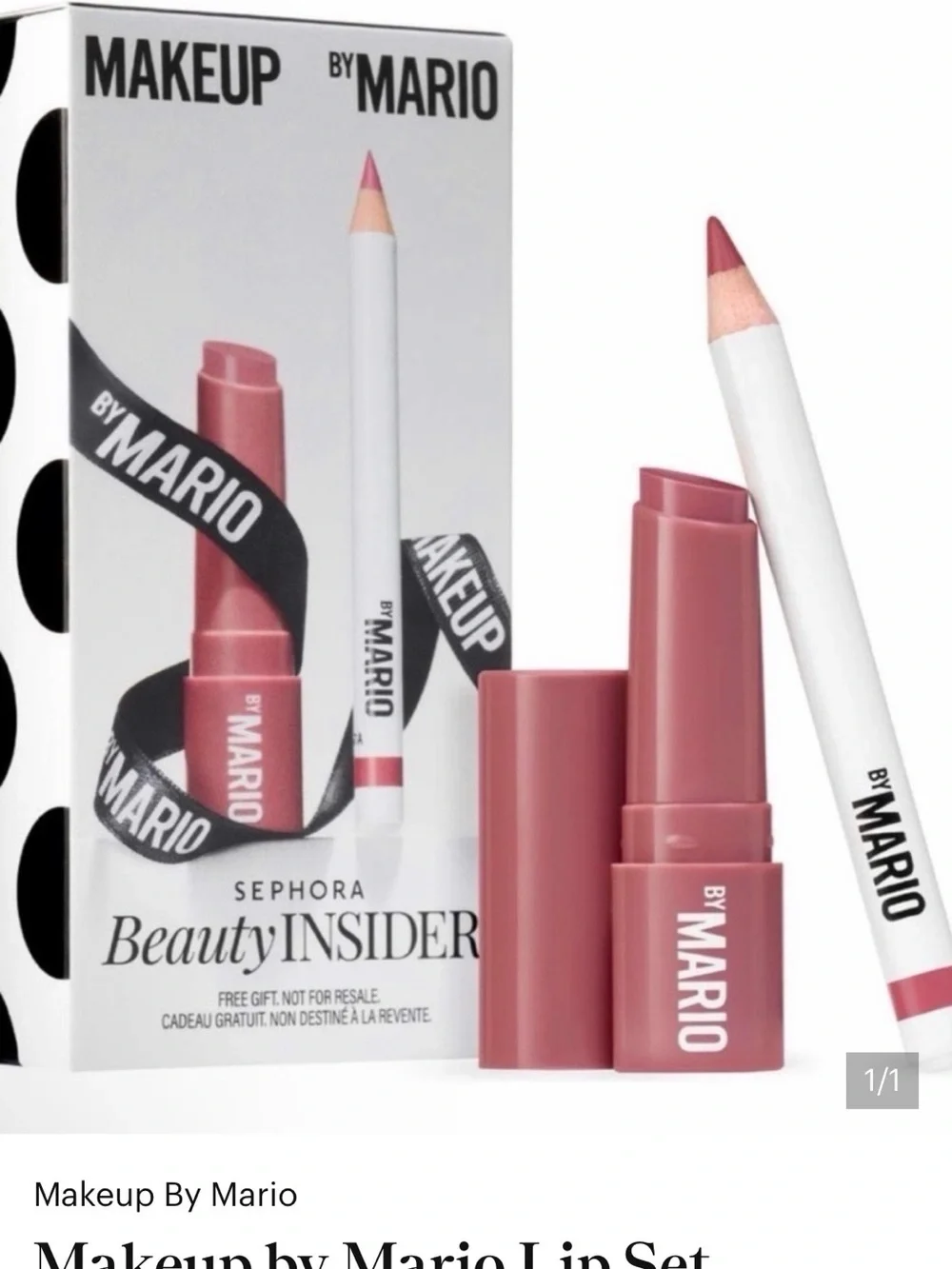 Makeup By Mario Lip Set - Dusty Rose Pink Balm & PencilMini size